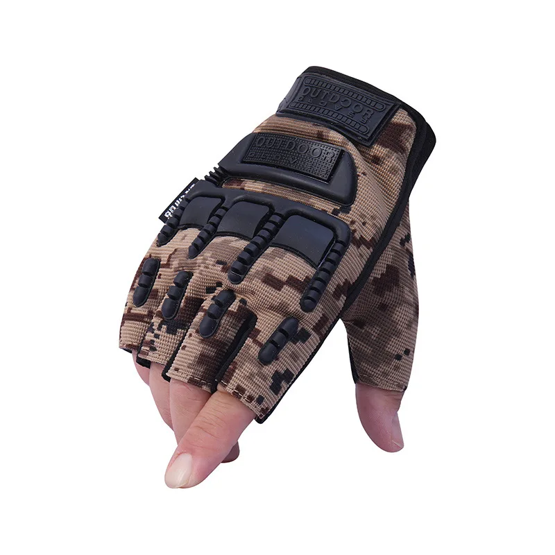 Outdoor Tactical Gloves Half-finger Fishing Ridding Sports Unisex Weight Cycling Non-Slip Shooting Hunting Fingerless Gloves