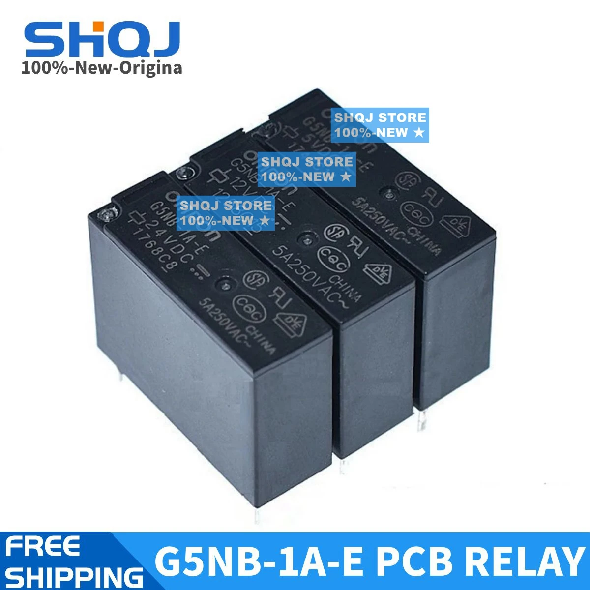 Relé G5nb1a-e 24vdc 12v 5v 4pin 5a 1no 100-relé Novo-original 20 Peças