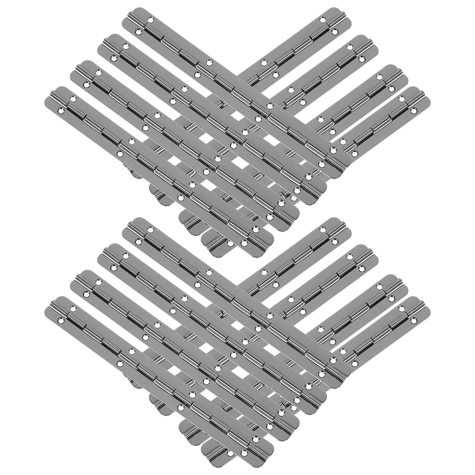 

10 Pcs Spring Hinge Hinges for Cabinet Doors 180 Degree Long Heavy Duty Iron Butt Black
