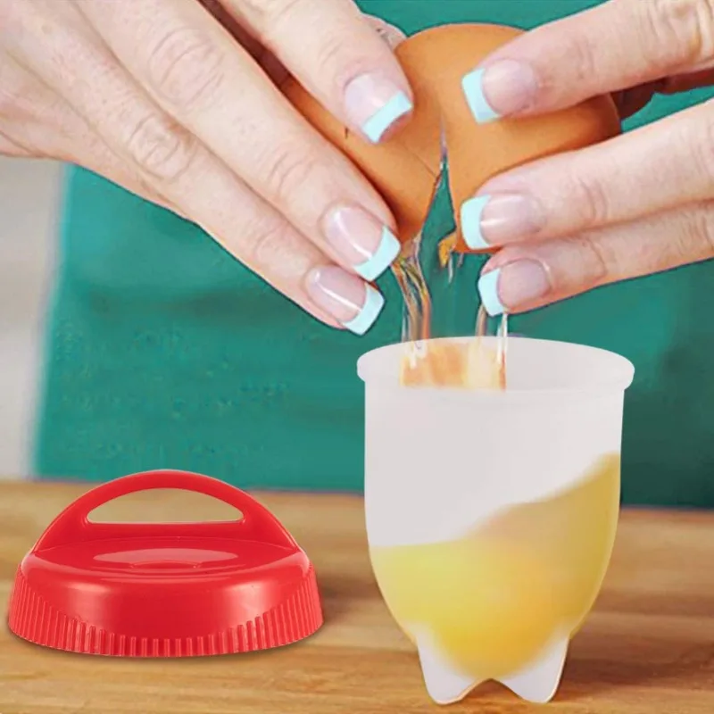 Silicone Egg Cooker, Boiled Egg Cooker without Shell, BPA Free Silicone Boiler Steamer, Non-stick Cups Fast Poacher.