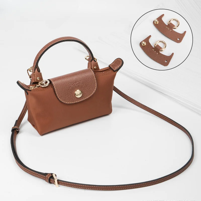 Bag Strap for Longchamp Mini Bags Adjustable Genuine Leather Shoulder Strap  Free Punching Modification Bags Accessories - AliExpress