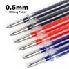 Deli 20Pcs/lot Gel Pen Refill 0.5mm Ink Black Red Blue Colors Refills Writing Signature School Stationery Supplies Pen Core Gift 3