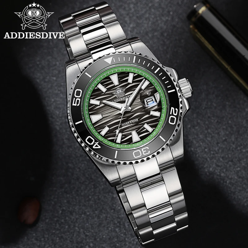 ADDIESDIVE Japanese Quartz AD2514 Dive Watch 200M Water Resistance