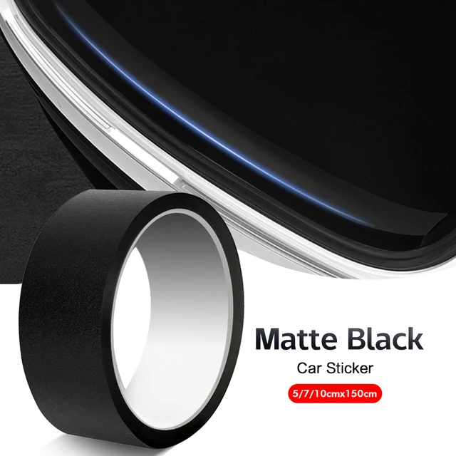 10/20/30/40/50x152cm Adhesive Black Satin Matte Metallic Film Viny Foil Car  Wrap Film Vehicle Sticker With Air Free Bubble - Car Stickers - AliExpress