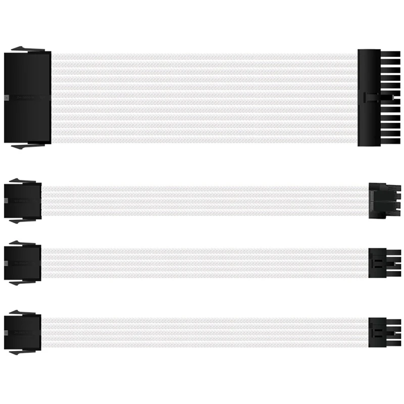 

1 комплект, 30 см ATX базовый Удлинительный кабель для ПК, графического процессора, проводные компьютерные разъемы, 24 контакта, 8 контактов, 4 + 4 контакта