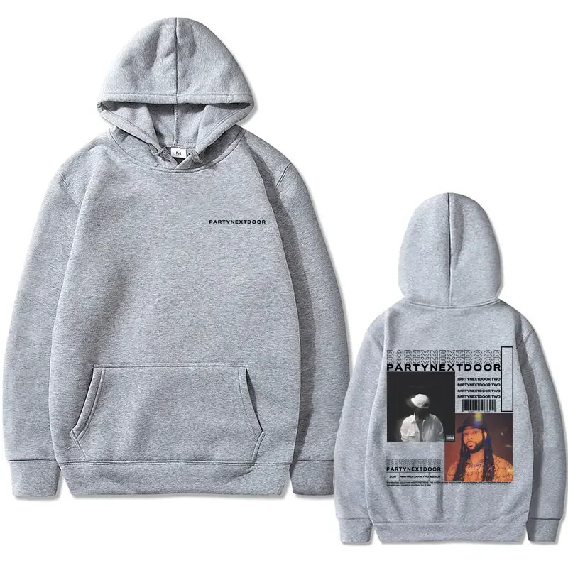Rapper Partynextdoor Partynextdoor Double sided Printed Hoodie Men's Casual Street Wear Men's Hip Hop Retro Sweatshirt WK 3