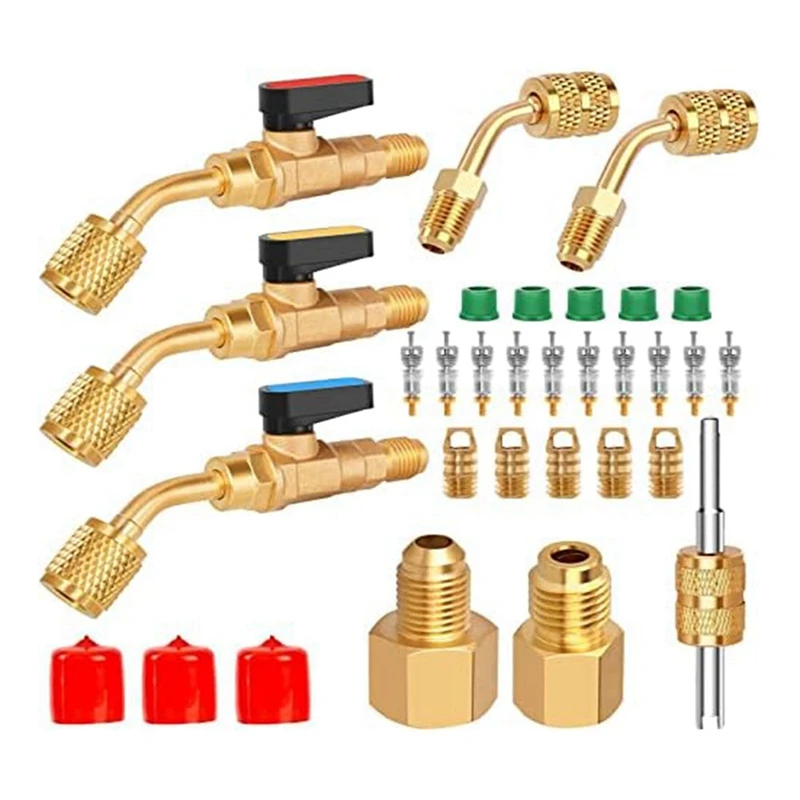 

Запасные детали для кондиционирования воздуха, 1 комплект, аксессуары, подходят для R410A R134AR12 R22 AC HVAC для мини сплит-системы