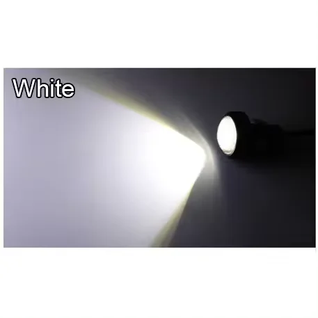 thumbnail image 1 of 4/10/20 piezas 18 MM luces LED de conducción de ojo de águila para motocicleta luces de circulación diurna DRL súper brillantes luz de señal de parada de marcha atrás, 1 of 5