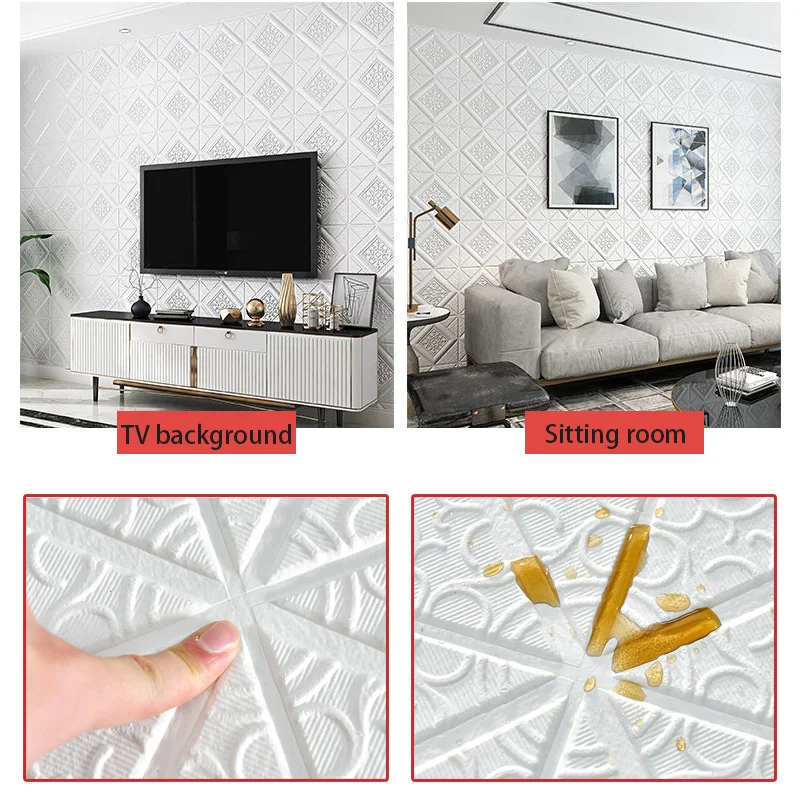 Wall Stickers Wallpaper 3D Self-Adhesive Ceiling Decorative Panels Roof Wallpaper Living Room Children's Room Home Decor Sticker - 5