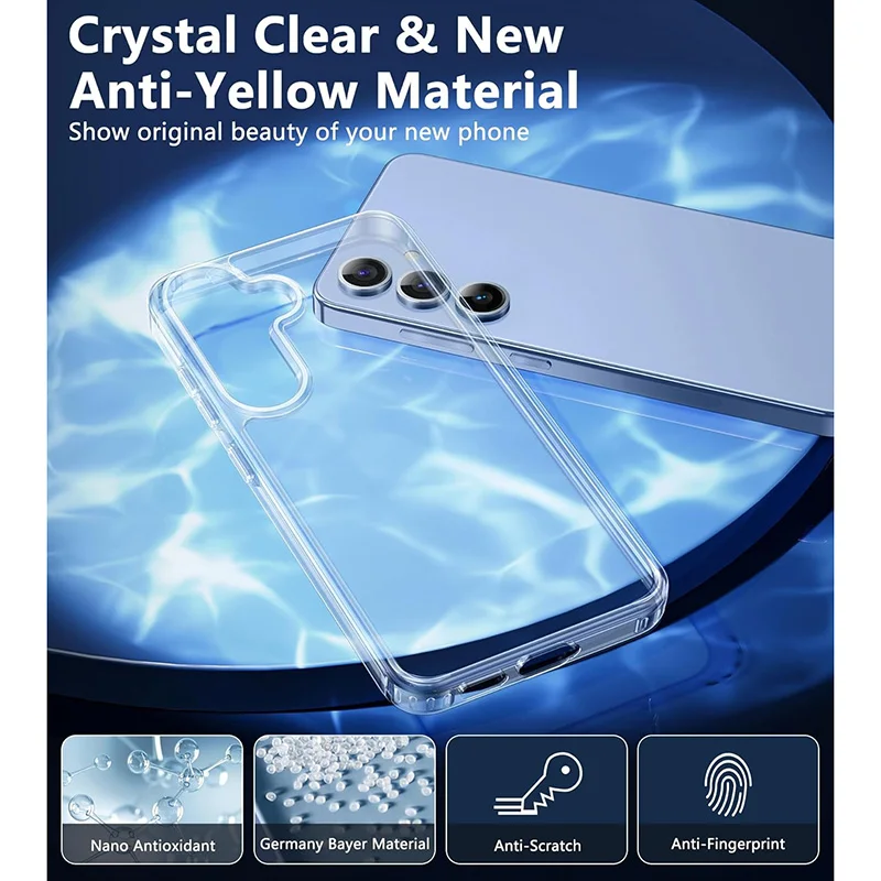 Flexible Durable Phone Case – Clear TPU 360° Soft Transparent Shockproof Shield