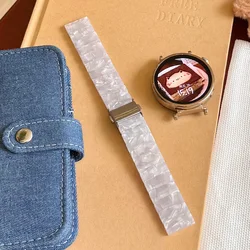 Elegant 18mm Resin Watch Band Strap - 18mm (Pearl White)
