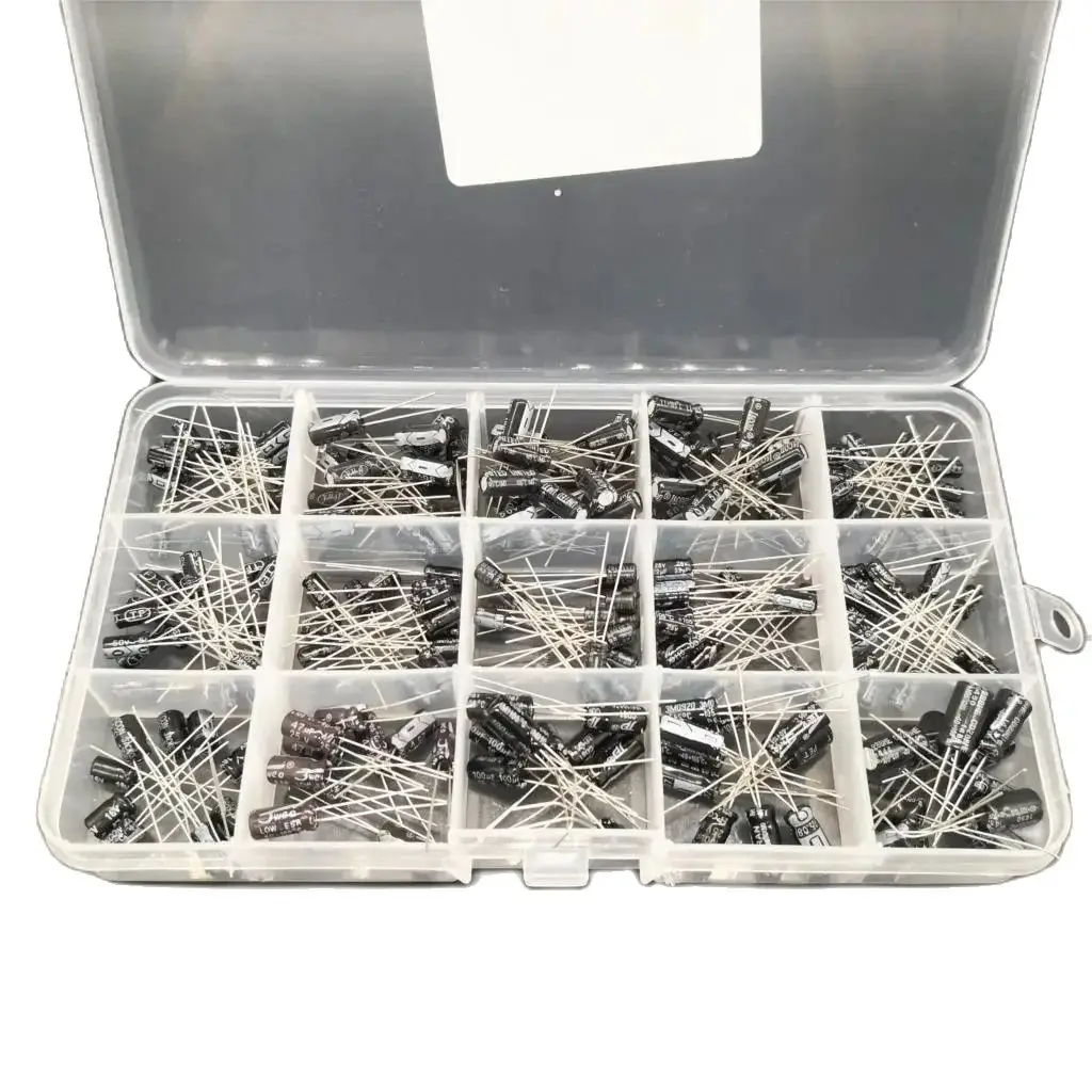 Electrolytic Capacitor 200pcs/lot Radial Capacitors Set 15Values 10V 16V 25V 50V 0.1uF-220uF
