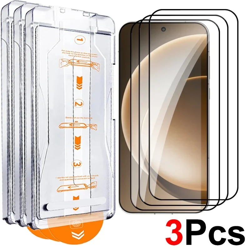 Premium Tempered Glass Screen Protector with Easy Installation Tool - Dust-Free Film