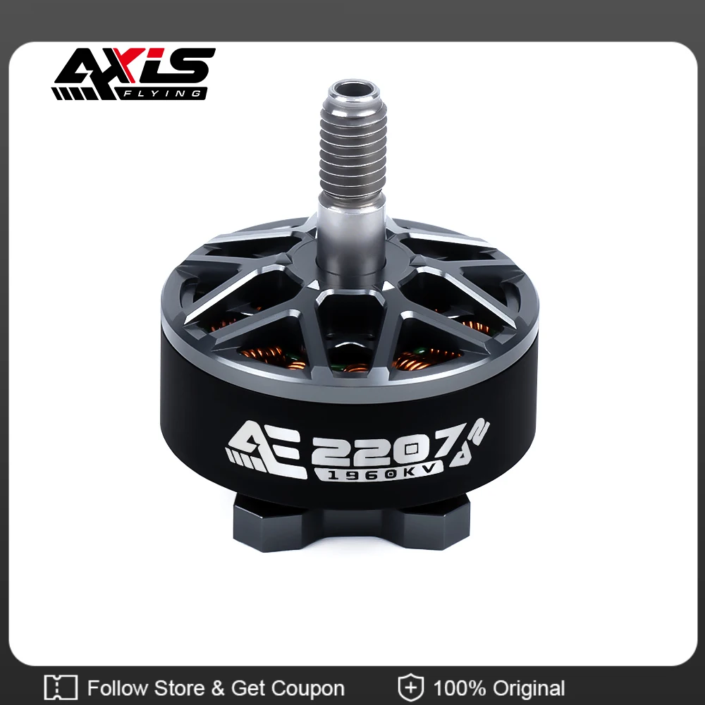 

Axisflying AE2207 Brushless Motor for 5inch/6inch FPV Drone / Freestyle / Sbang / Cinematic Long Range FPV DIY Part
