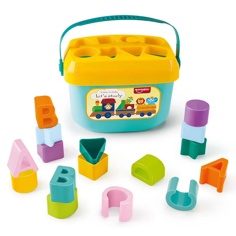 Infant and toddler toy puzzle early education graphic color cognitive matching box 6