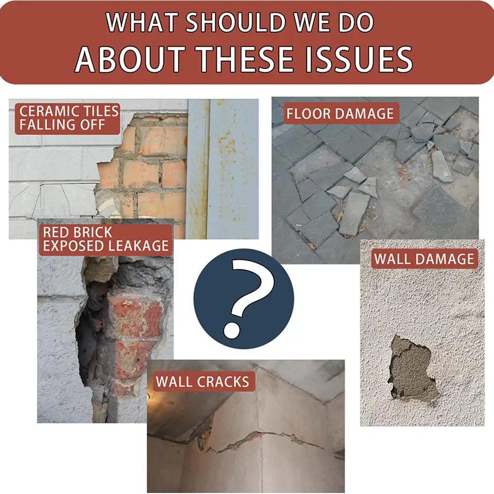 Three Colour Corner Crack Adhesive Floor Waterproofing Repair Quick Drying Cement Versatile House Repair Leak Sealing Superglue
