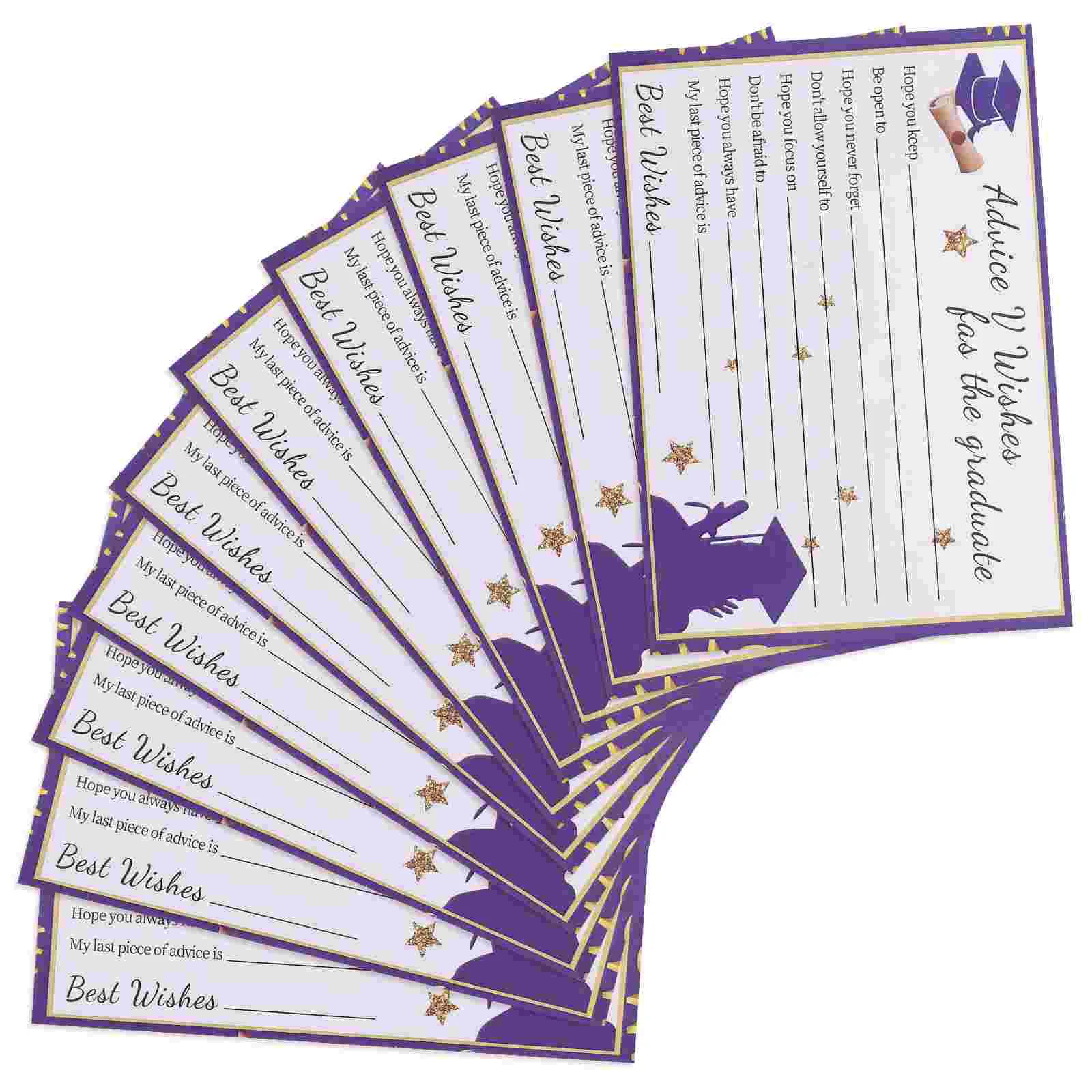 

10 Sheets Invitation Card Graduation Greeting Congratulations Gifts Paper Themed Cards School Present