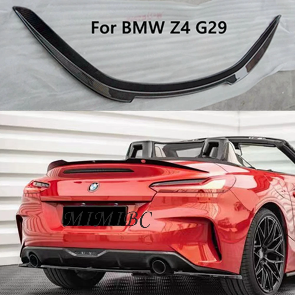 BMW Z4 G29 V 스타일 탄소 섬유 리어 스포일러 트렁크 윙, 2020-2022 ..