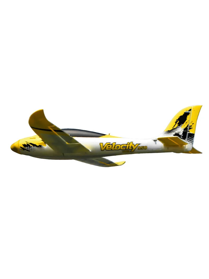 Freewing Flightline “Velocity” Handthrown Launch Entry Level Glider Fixed Wing 2-Blade Propeller Aircraft