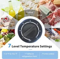 Chest Freezer, Small Deep Freezers Top Door with Removable Basket, 7 Temperature Control Energy Saving, Compact Freezer for Home 2