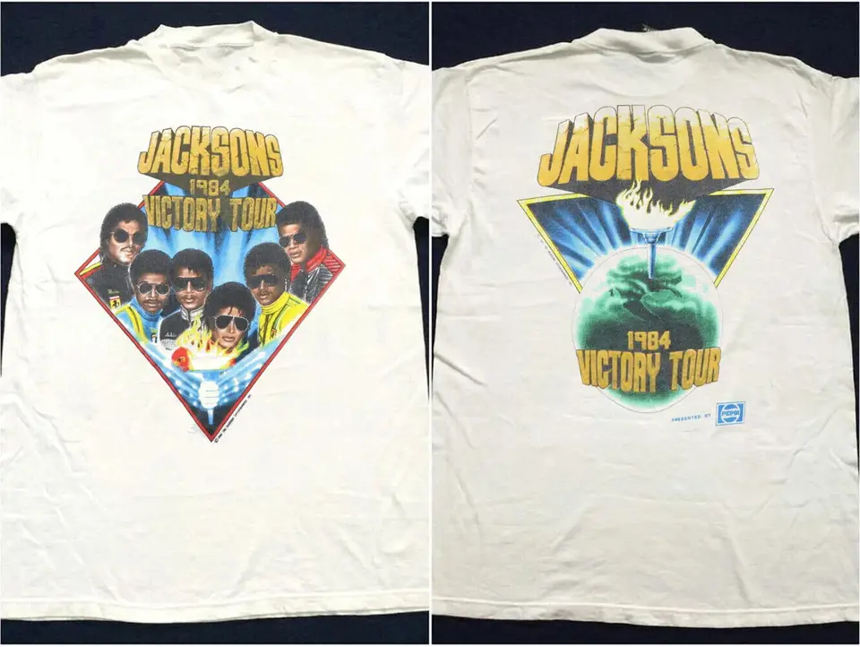 Vintage 1984 Jacksons Victory Tour T-Shirt - AliExpress