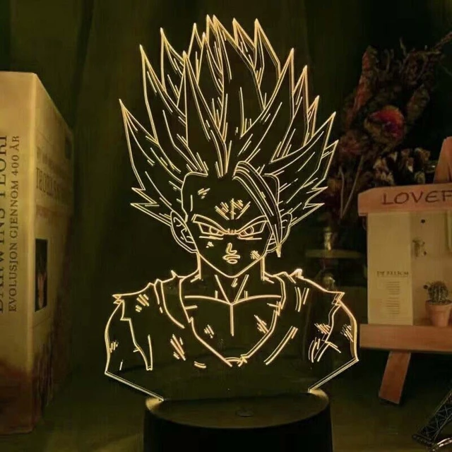 Dragon Ball Son Goku Lâmpada LED Super Saiyan Ultra Instinto Goku Luta  Anime 3D Night Light Manga Lampara Presente Lampara Colorido - AliExpress