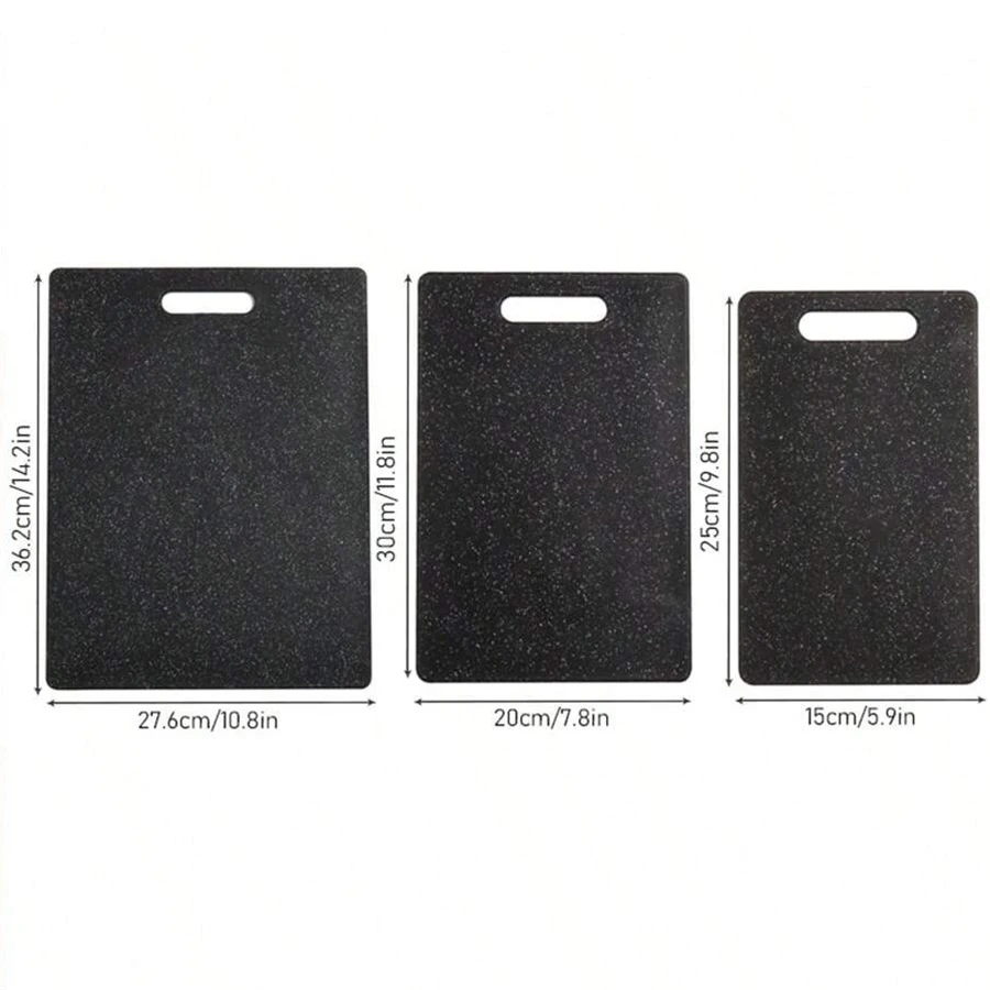 1PC/3PCS kitchen imitation marble texture PP plastic cutting board, vegetable meat fruit home auxiliary food cutting board Kitchen