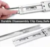 14inch Soft Self Close Drawer Slides 6 Pairs (12pcs) Full Extension Ball Bearing Drawer Slides 3 fold Full Stretch Side Mount 1