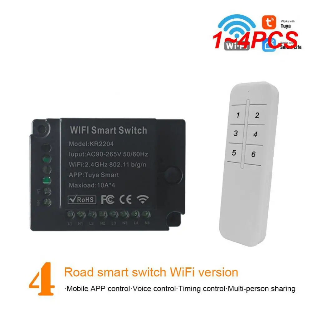 Tuya Smart Life Wifi Switch Relè Breaker Module Home Alexa Echo Voice Control Smart Lighting Timer Switch