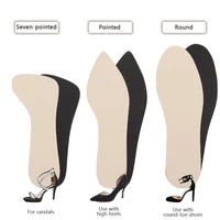 Sandales à talons hauts, demi-coussinets, semelle intérieure en cuir pour chaussures, insert antidérapant pour femmes, Ultra-fin, absorbant la sueur, respirant, peut être collé 4
