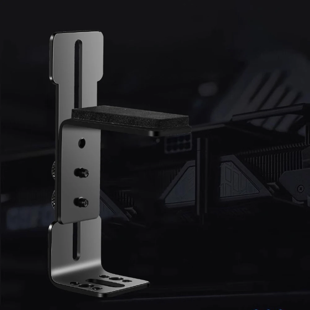 Chassis 12cm Fan Position Graphics Card Bracket Stainless Steel Computer Graphics Card Holder GPU Brace for RTX 4090 4080 4070