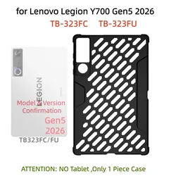 Premium Flip Cover for Lenovo Legion Y700 Tablet - Soft TPU Protective Case, 8.8 Inch (Y700 Gen5 TB323FC FU)