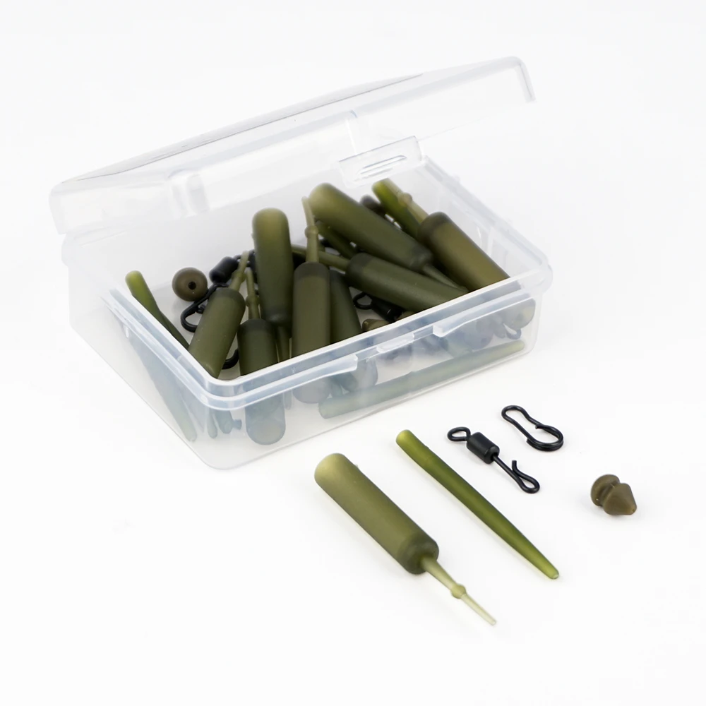 Hirisi Carp Fishing Rig Kit - Ready-to-Use Tackle with Swivel Snaps & Hook Sleeves