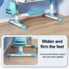 Children Desk Chair Set Astronaut Pattern Widened Desktop Students Desk Chair Rounded Corner Study Desk Chair Set Kid Furniture 3