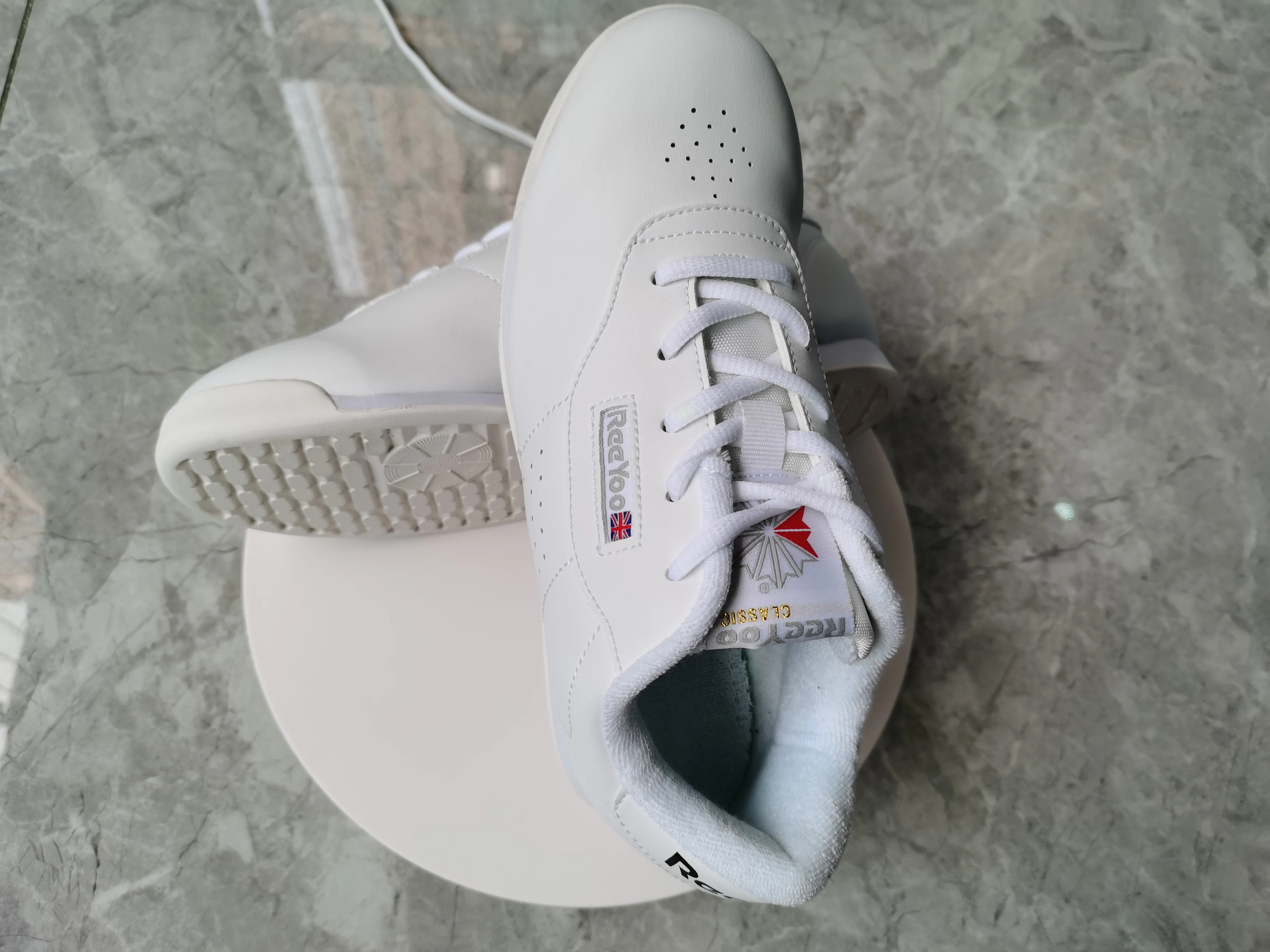 Marwoo cheerleading shoes Children's dance shoes Fitness Women's white jazz sports R001