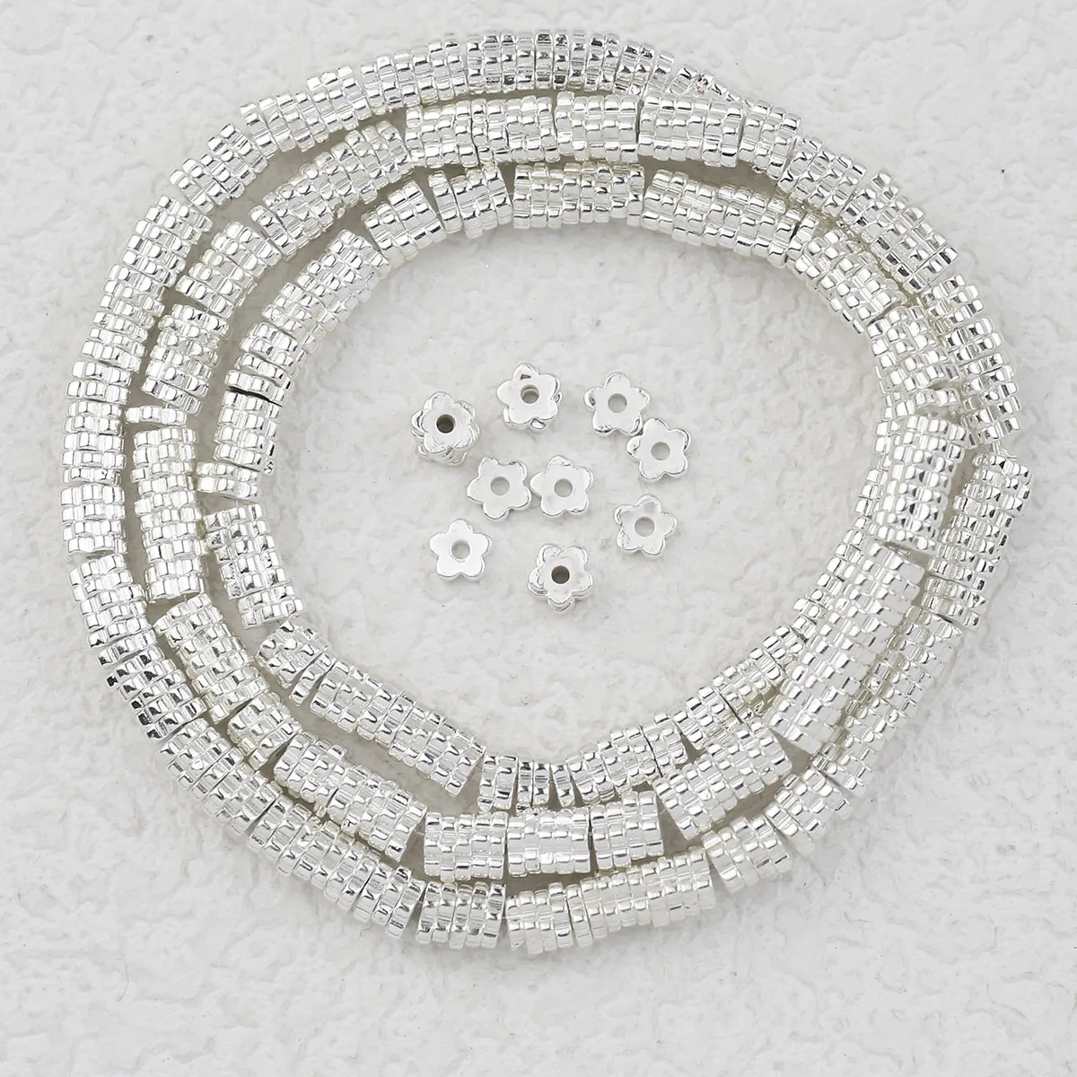 Gold-Plated Hematite Plum Blossom Beads