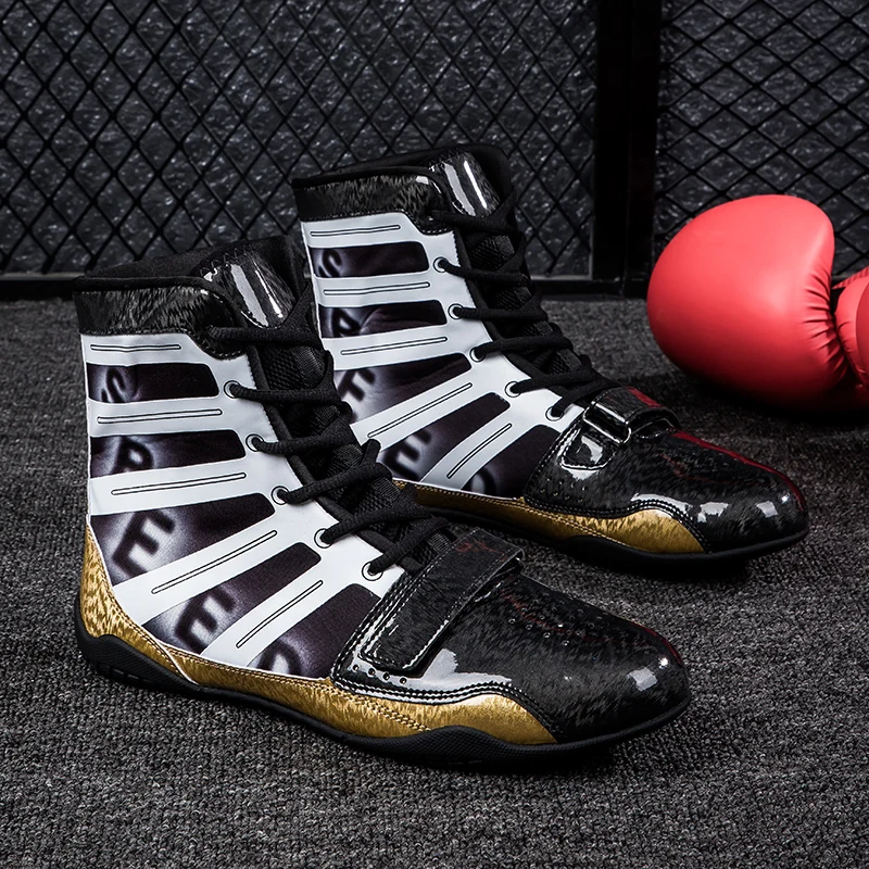 

New Professional Boxing Shoes Men's Luxury Boxing Sports Shoes Outdoor Light Wrestling Sports Shoes Anti slip Wrestling Shoes
