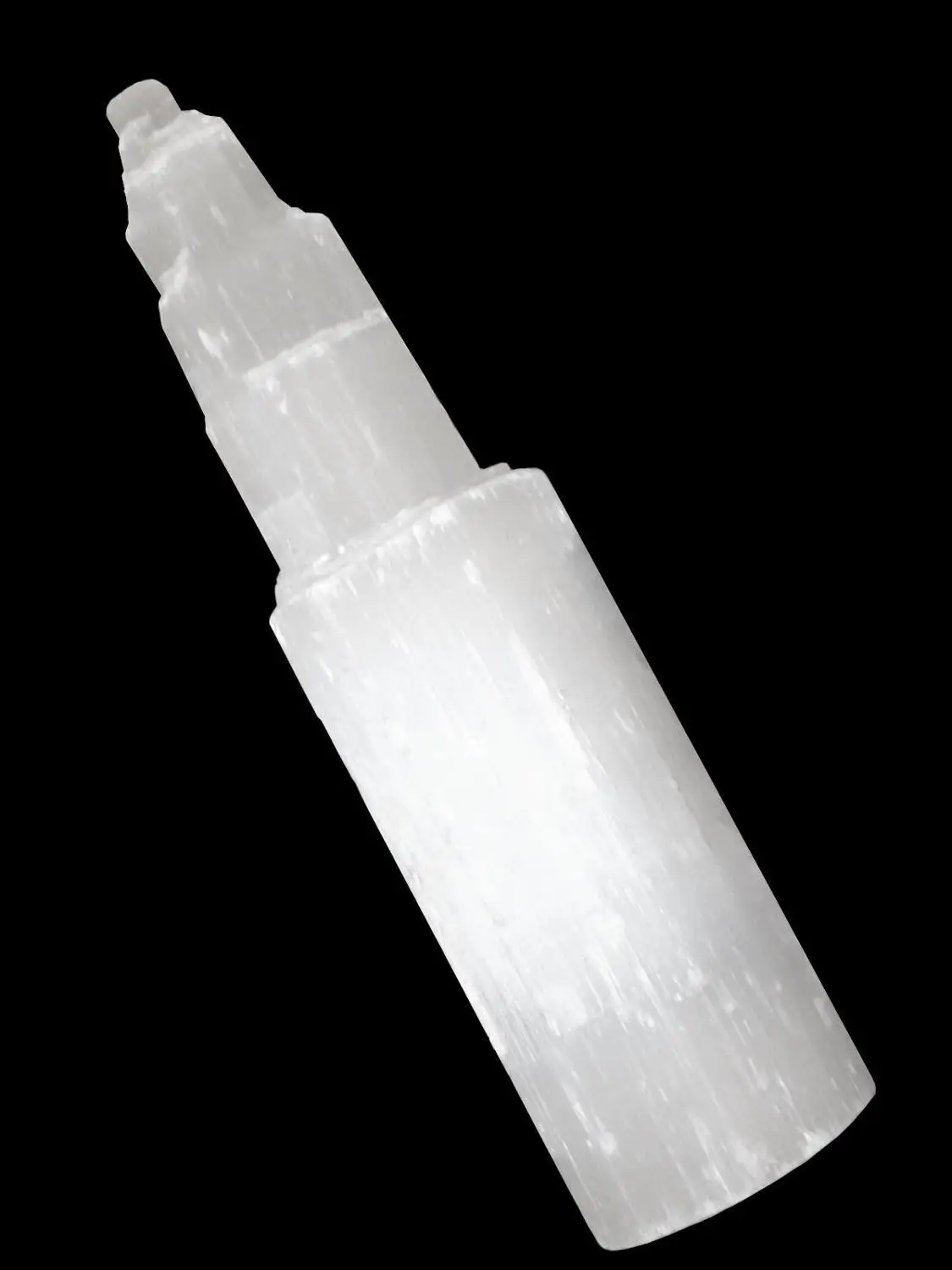 10-20cm Natural quartz crystal selenite tower lamp reiki healing home decor mineral specimen collection 4