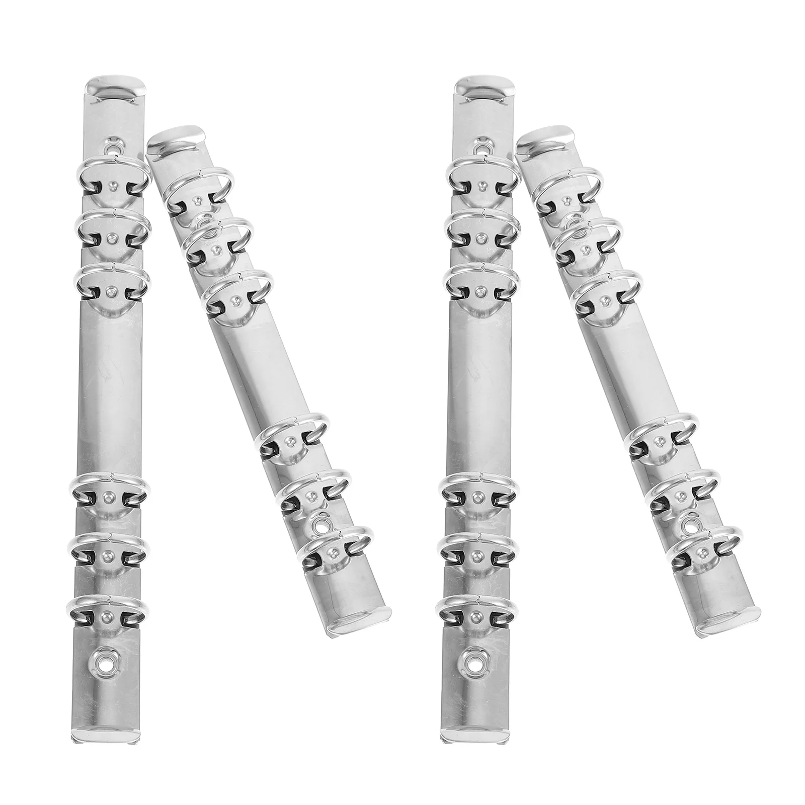 

4pcs Notebook Binder Replacement DIY Loose Leaf Binding Spines Combs Round Circle Binder Clip for Photo Album Book Calendar A5-