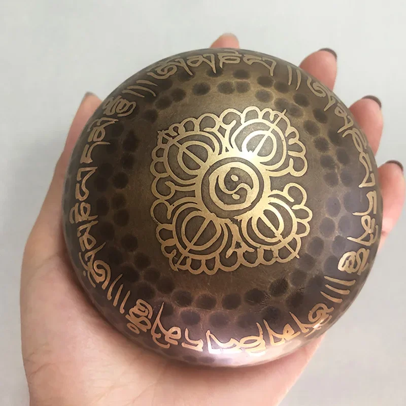 Creative Nepal Handmade Tibetan Singing Bowl Set, Decorative Wall-dishes, Resonance Healing Meditation, Chakra Singing Bowl