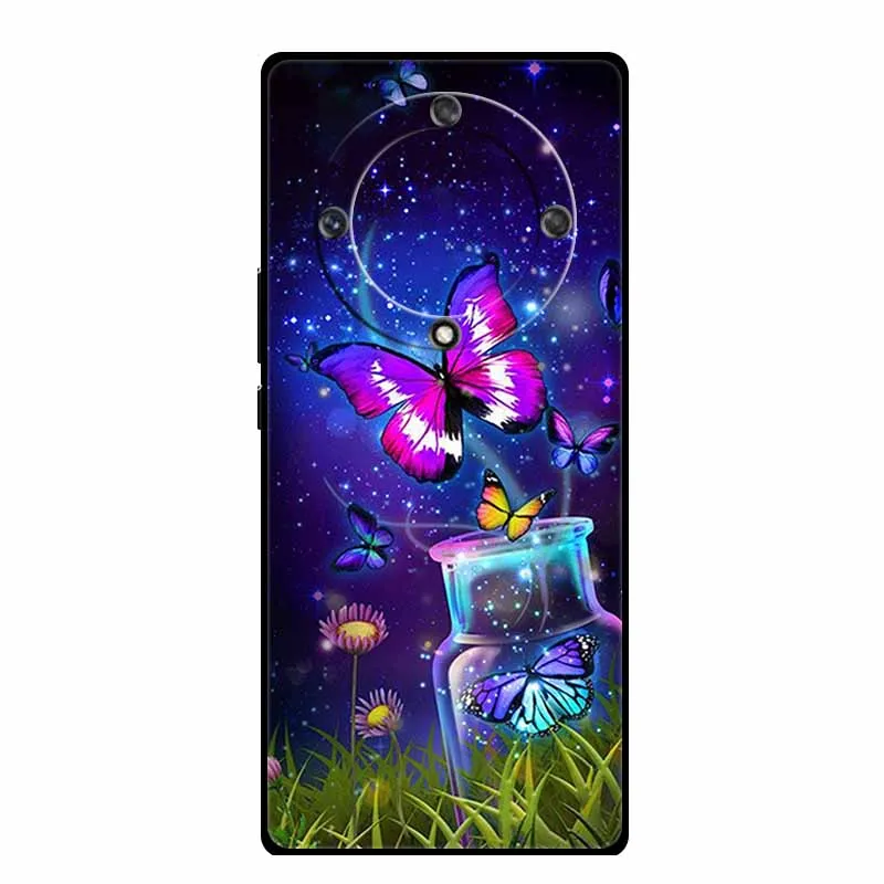 Wolf Lion Tiger Cat Black Silicone Soft Phone Case Cover