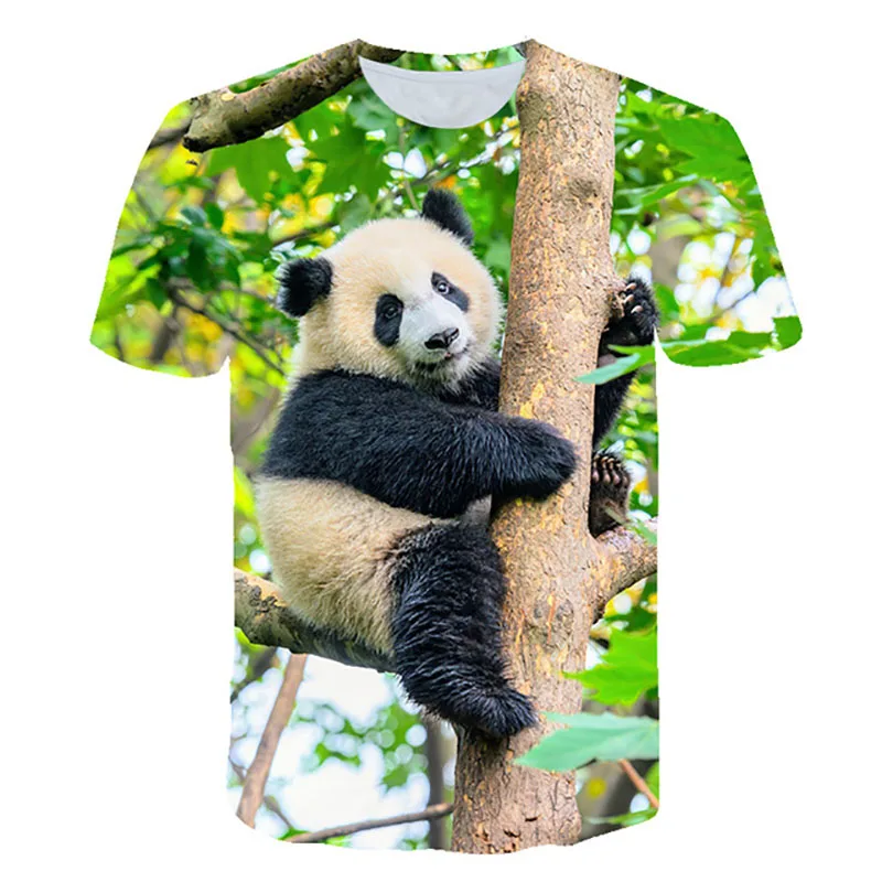 Cotton Panda 3D Print T Shirt for Men and Women