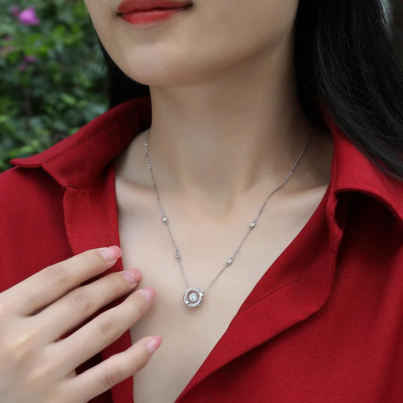 GJWJDMoissaniteBeatingHeartPendantNecklaceforWomenGirls925