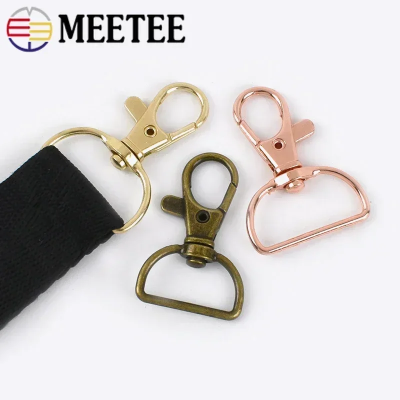 10/30/50Pcs 20mm/25mm 금속 랍스터 Clasps 가방 스트랩 회전 트리거 버클 DIY 클립 스냅 후크 웨빙 걸이 키 체인 후크