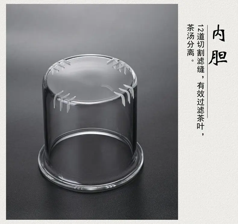 Théière verre carrée 450ml infuseur acier inoxydable