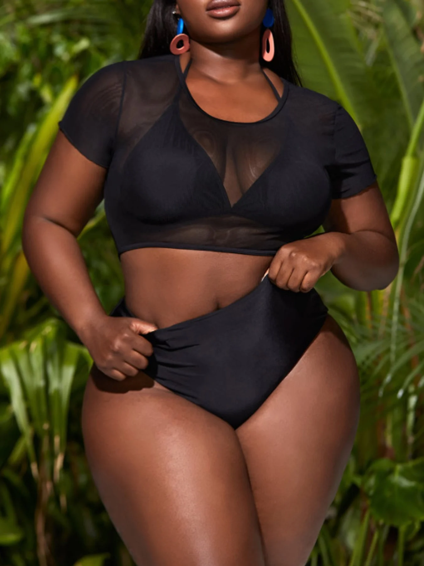 

VigoJany 2024 женский летний купальник из газовой ткани с коротким рукавом и эффектом пуш-ап