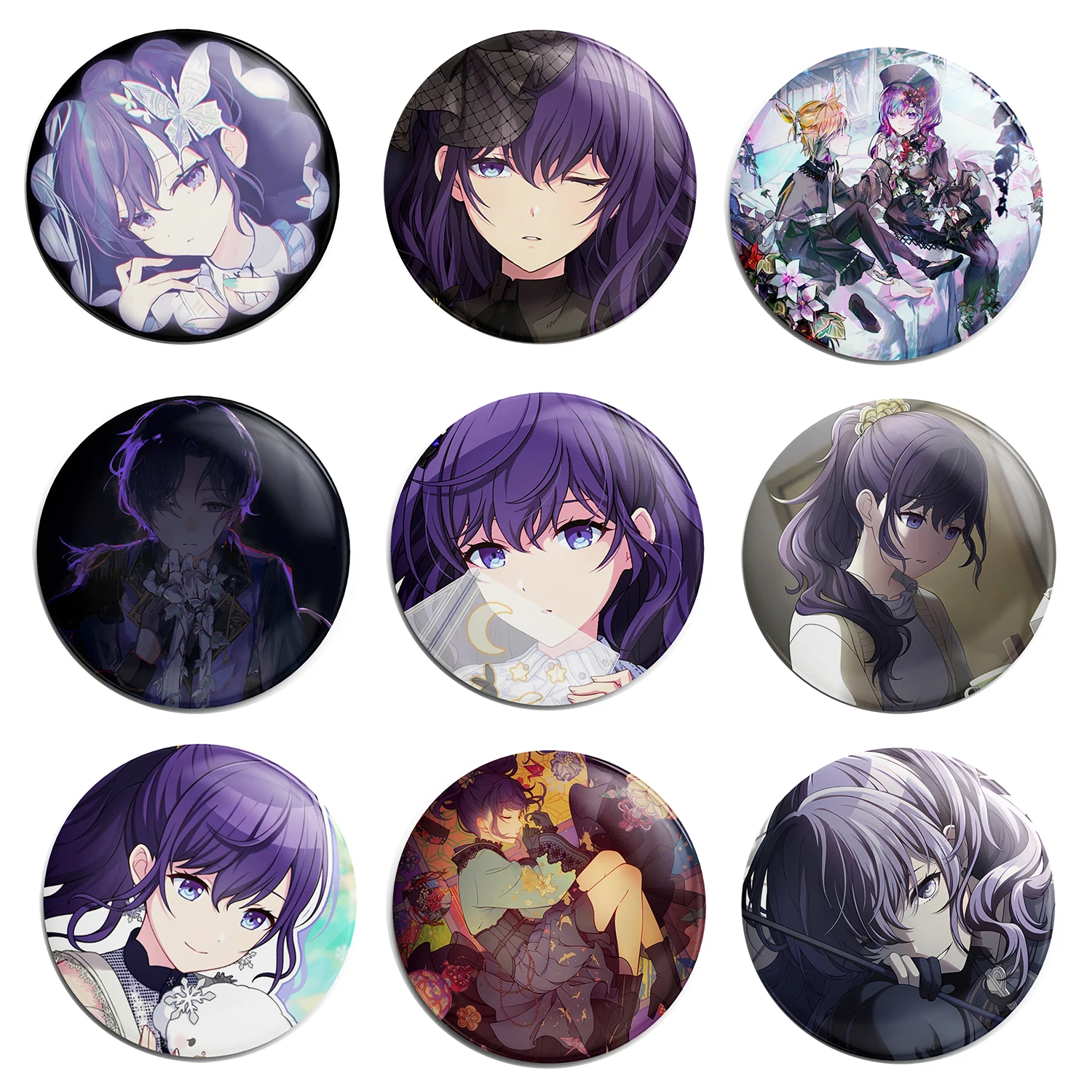 Anime Mafuyu Asahina 25 Nightcord Soft Button Lapel Pin