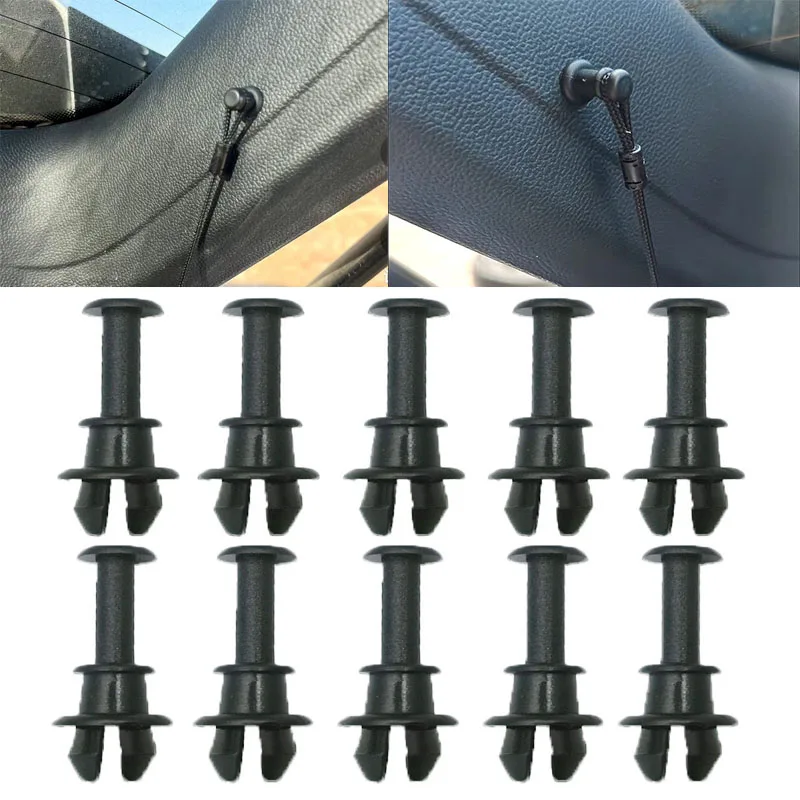 10X Parcel Shelf Tray String Clips Hook Per Vw Golf Mk5 Mk6 Tigaun Mk1 2008-2015 Polo 2010-2021 Up 2012-2020