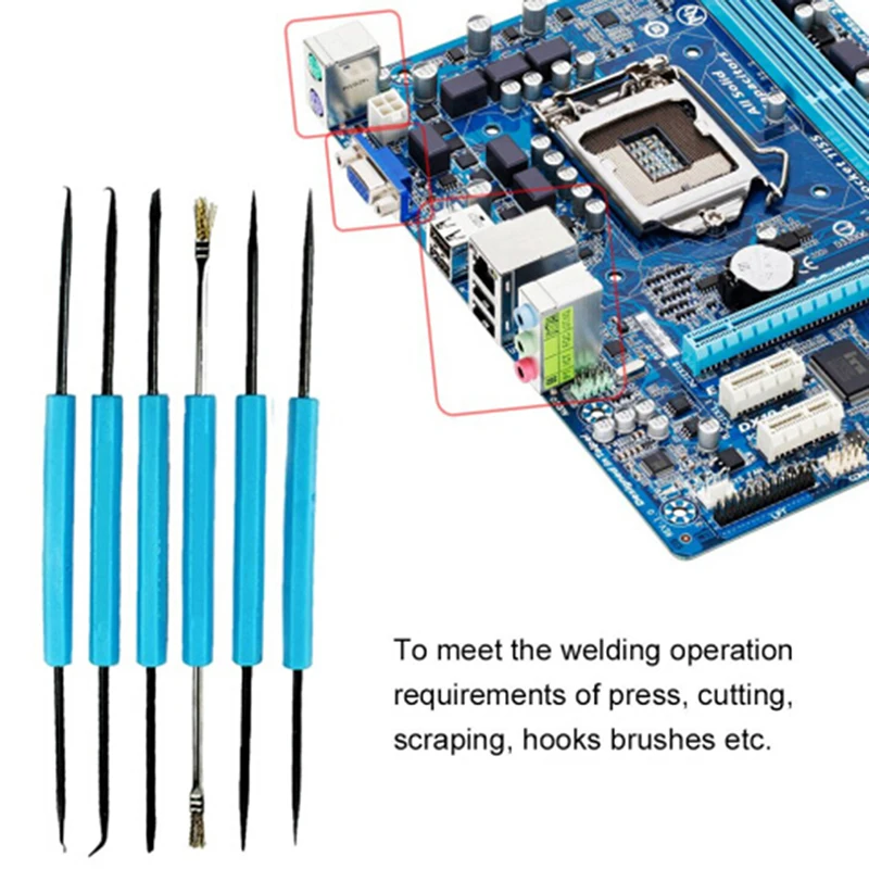 6pcsDesolderingAidToolCircuitBoardSolderingWeldingAuxiliary