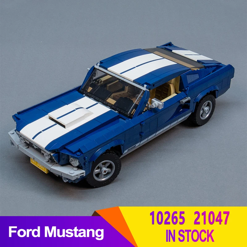 Disponibile 91024 compatibile con 10265 Classic Muscle Race Car Ford Mustang 21047 Building Blocks mattoni giocattoli regali di natale